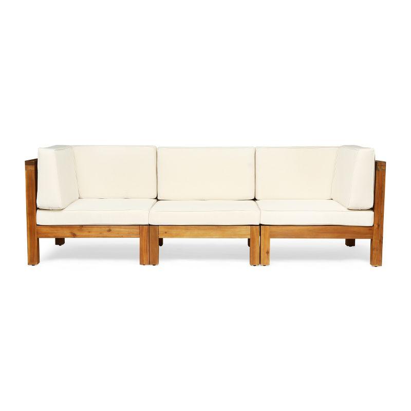 Highland Dunes 30.3'' Acacia Outdoor Patio Sofa