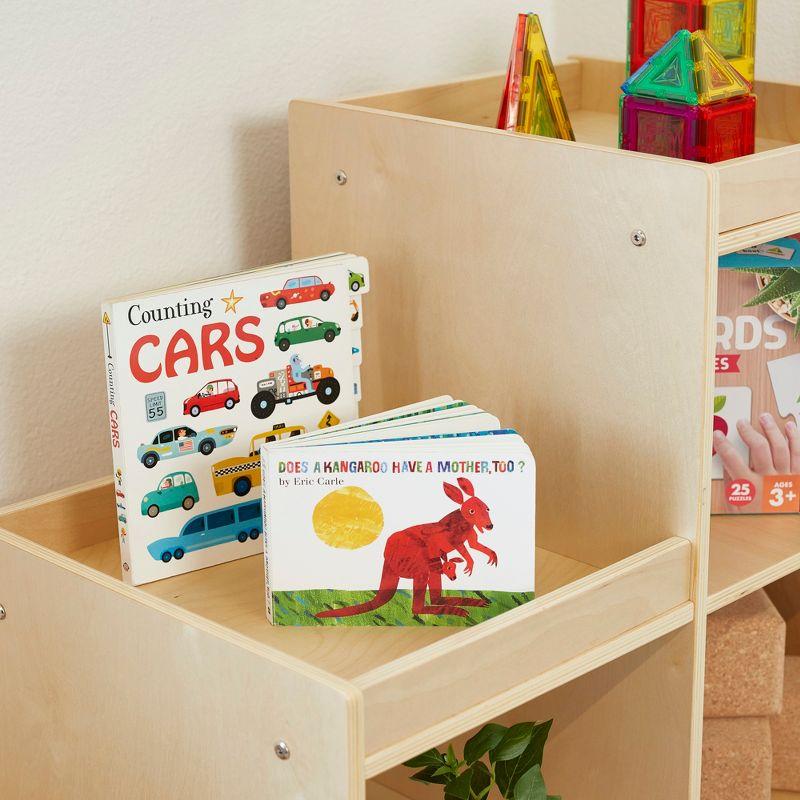 Natural Birch Wood 6-Cube Kids Storage Cabinet