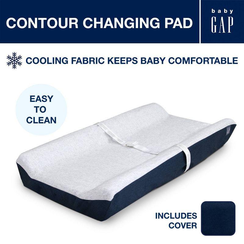 babyGap by Delta Children Contoured Changing Pad - Navy