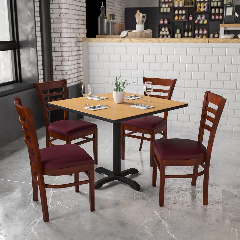 Red Barrel Studio® Ladder Back Wooden Restaurant Chair