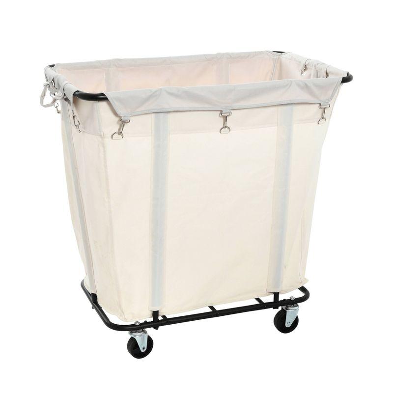 Household Essentials Rolling Laundry Hamper with Handles