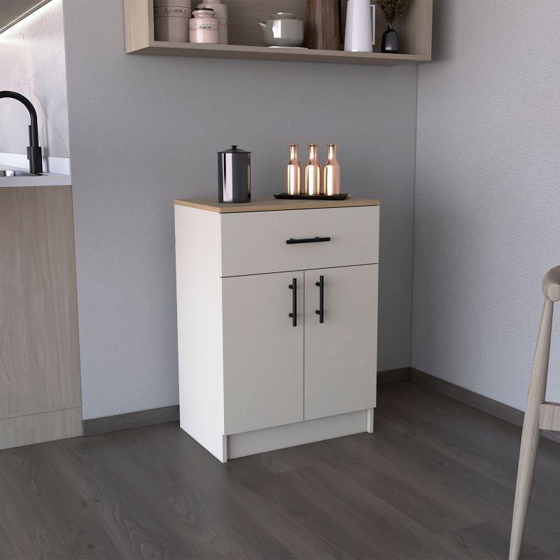 Latitude Run® Barbados Pantry Cabinet, One Drawer, Two Interior Shelves