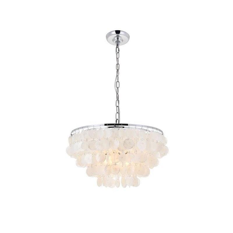 Elegant Lighting Selene 4 light Chrome Pendant