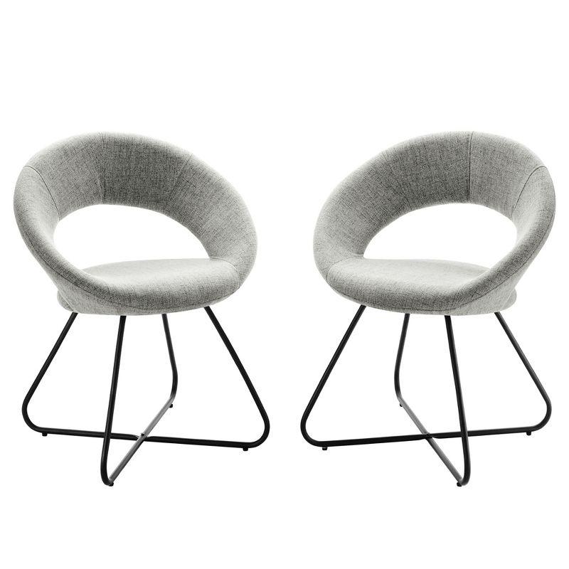 Modway Modway Nouvelle Upholstered Fabric Dining Chair Set of 2
