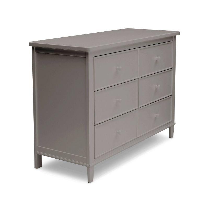 Gray Pine 6-Drawer Double Nursery Dresser