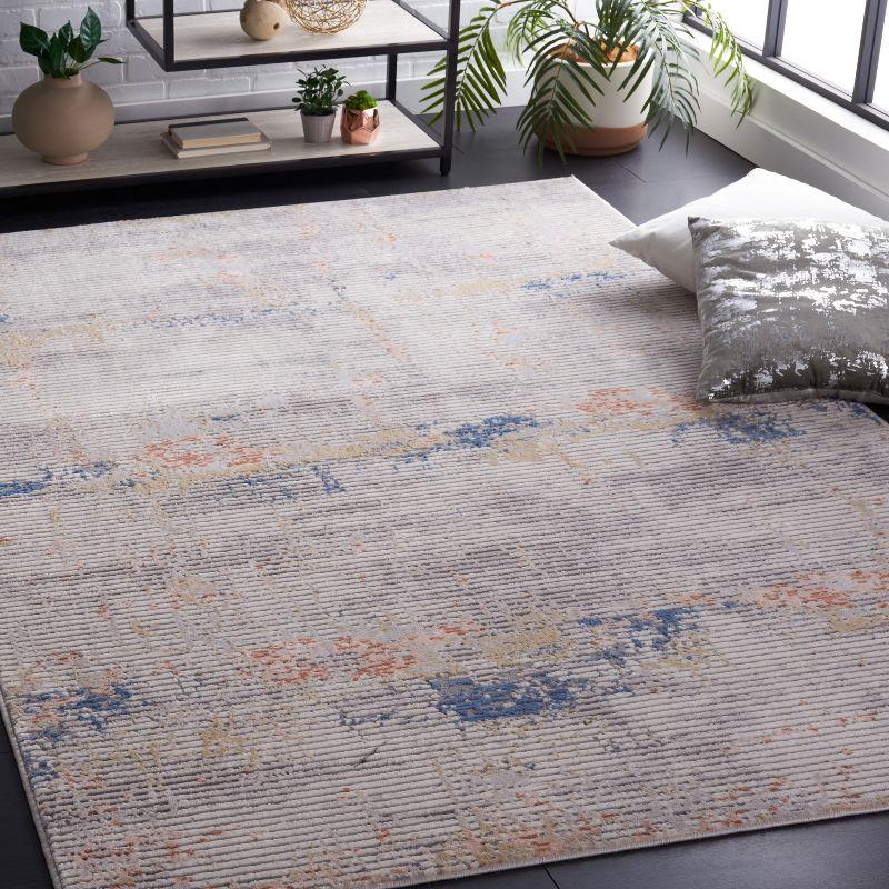 Eternal Charm 4' x 6' Hand-Knotted Gray Wool Blend Area Rug