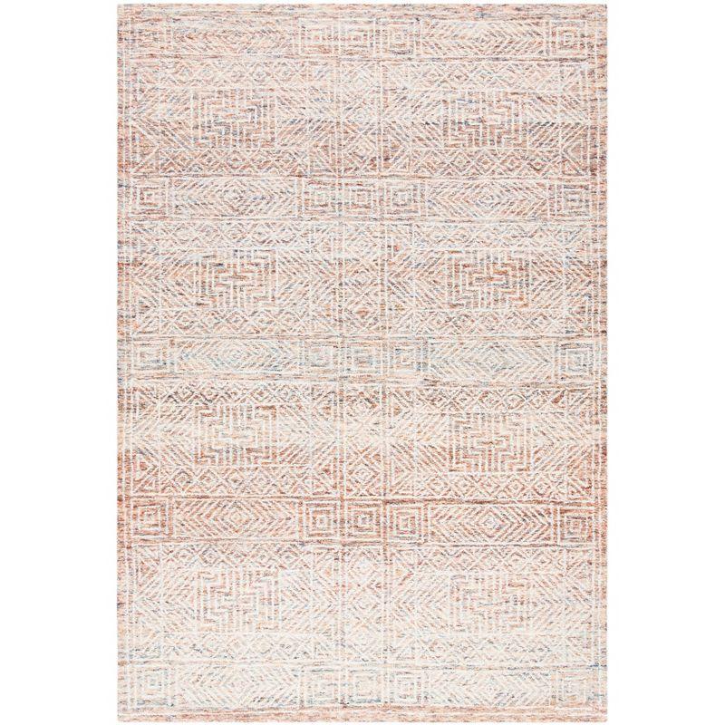 Hand-Tufted Capri Elegance Wool Area Rug - 4' x 6' Brown/Beige