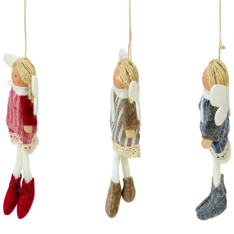 Hanging Angel Doll Christmas Ornament (Set of 3)