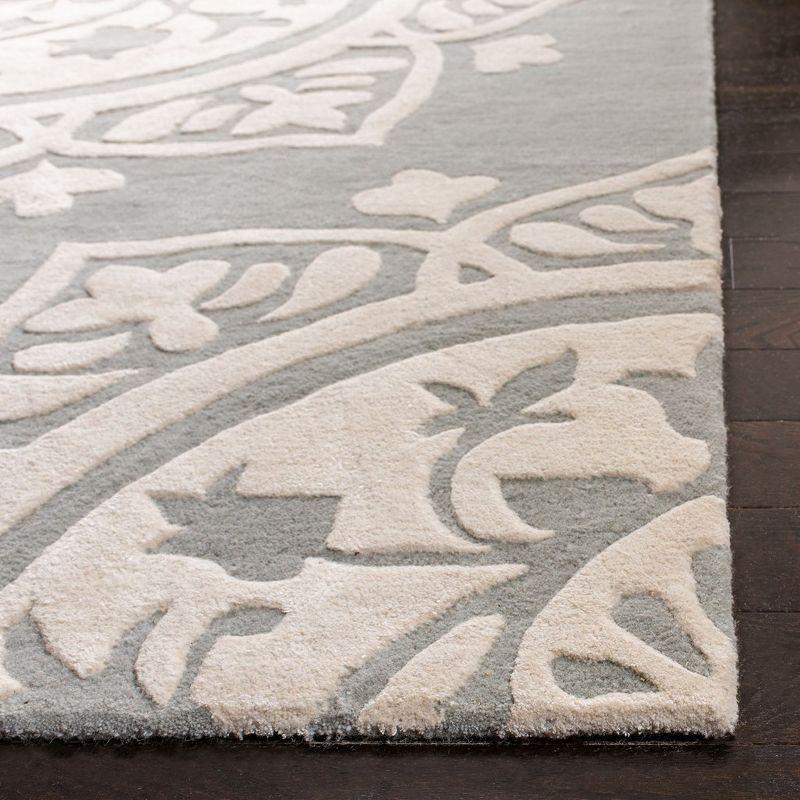 Bella BEL136 Hand Tufted Accent Rug Grey / Ivory 2'-6" X 4' - Safavieh.