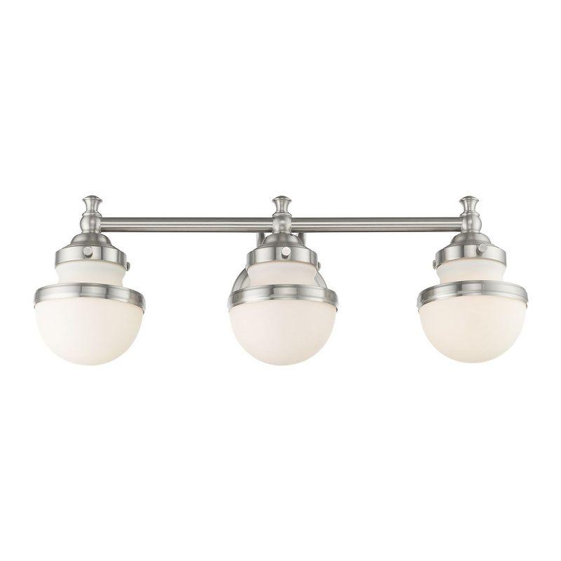 Livex Lighting Oldwick 3 - Light Vanity in  Brushed Nickel