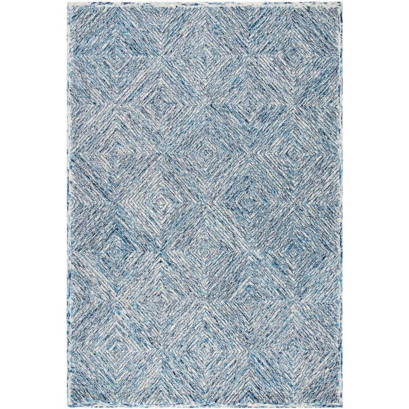 Capri Elegance Hand-Tufted Wool Area Rug in Blue - 3' x 5'