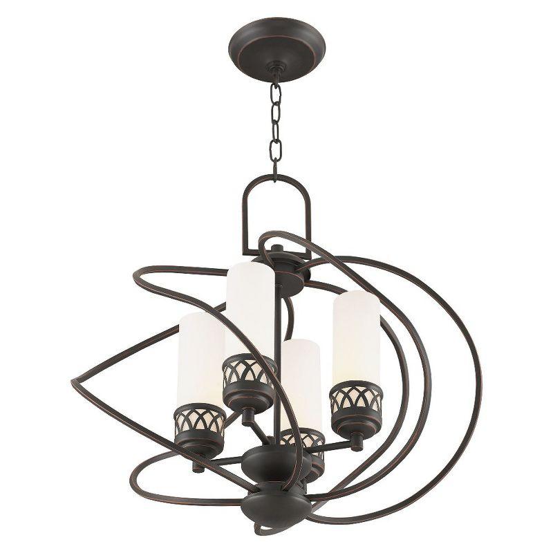 Livex Lighting Westfield 4 - Light Chandelier in  Brushed Nickel