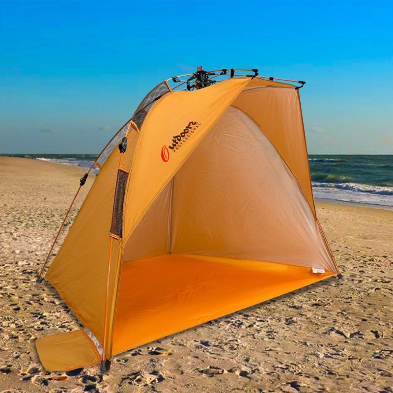 Outdoors Professional Beach Automatic Pop-up Sun Shelter