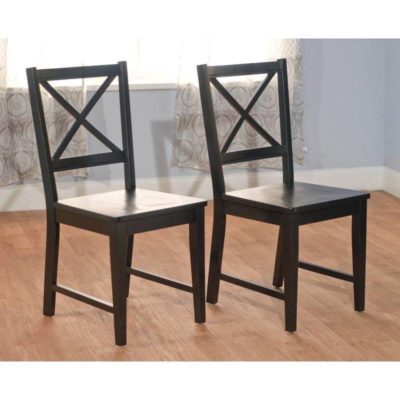 Set of 2 Virginia Crossback Dining Chairs - Buylateral