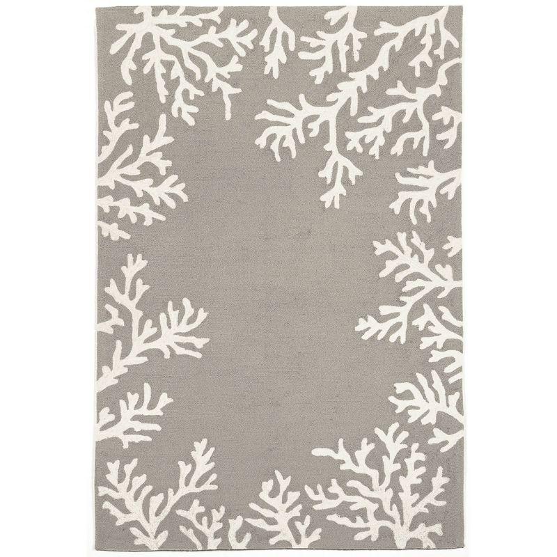 Coral Border Outdoor Rug