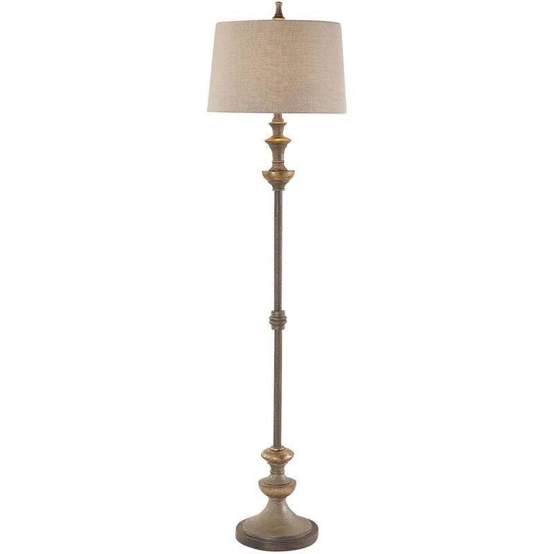 Uttermost Vetralla 66 1/2" Silver and Bronze Traditional Floor Lamp