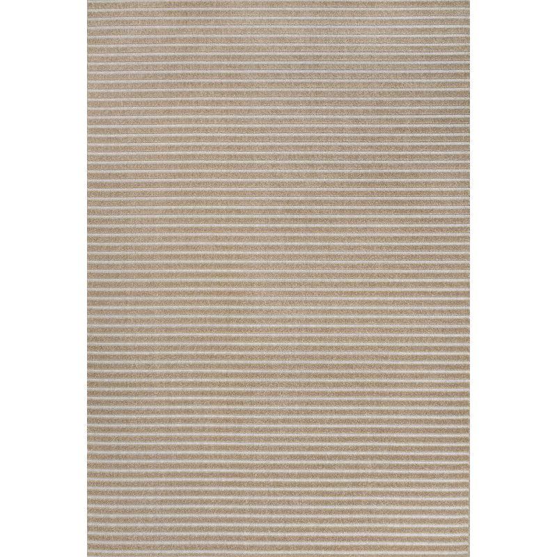 JONATHAN Y Aarhus High-Low Minimalist Scandi Striped Indoor/Outdoor Area Rug