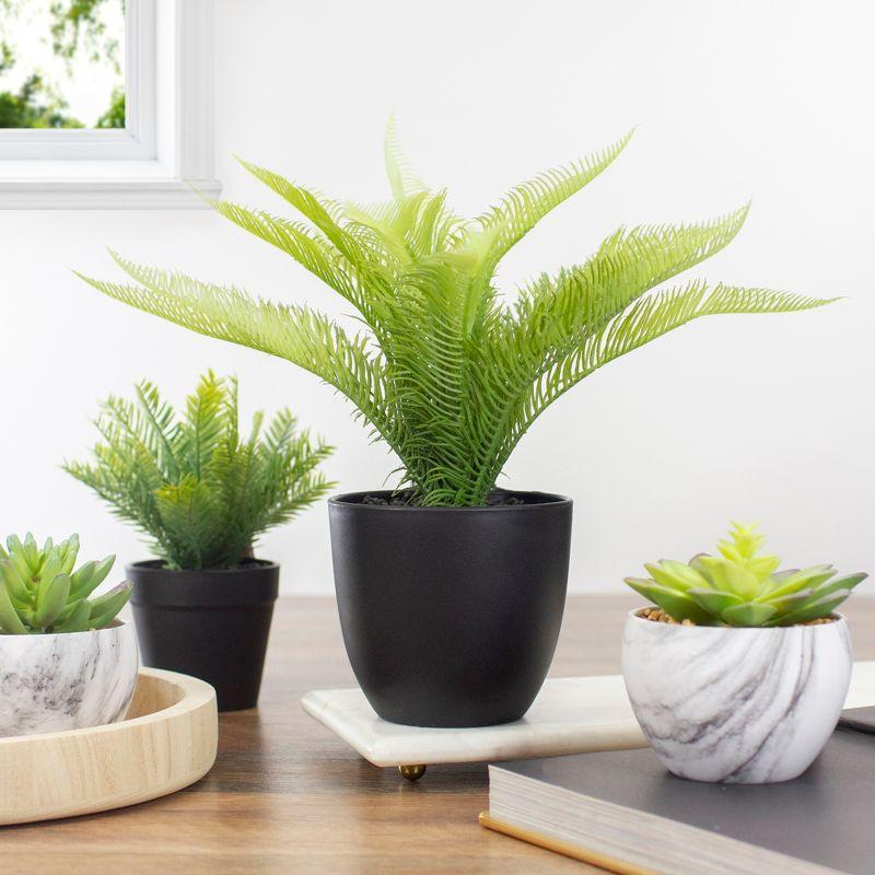 12'' Faux Palm Plant in Pot