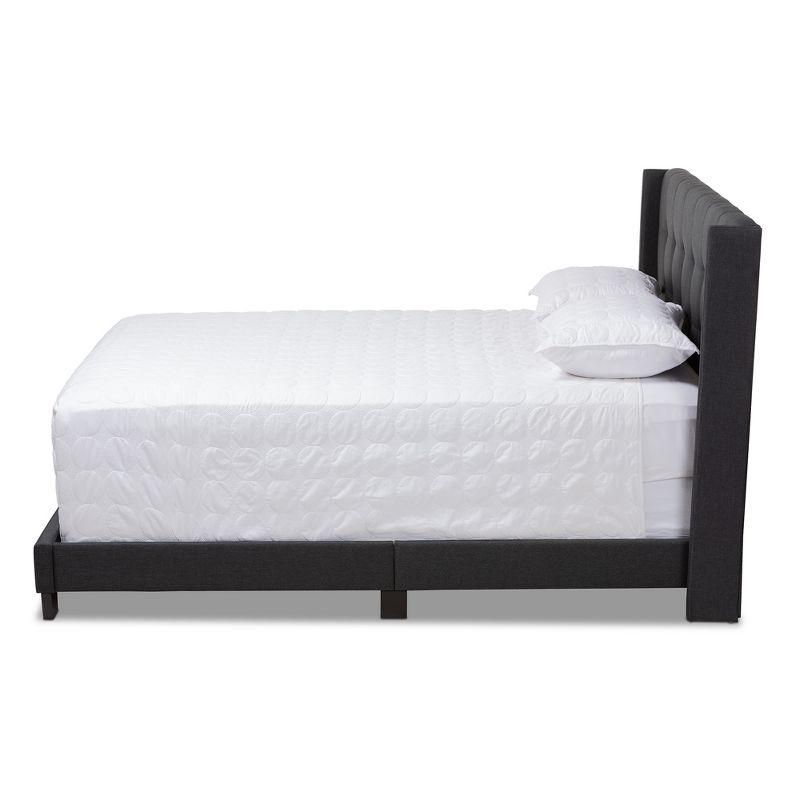 Lisette Fabric Upholstered Bed - Baxton Studio