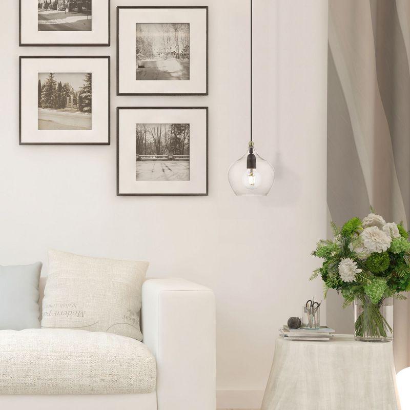 Livex Lighting Aldrich 1 - Light Pendant in  Bronze/Antique Brass