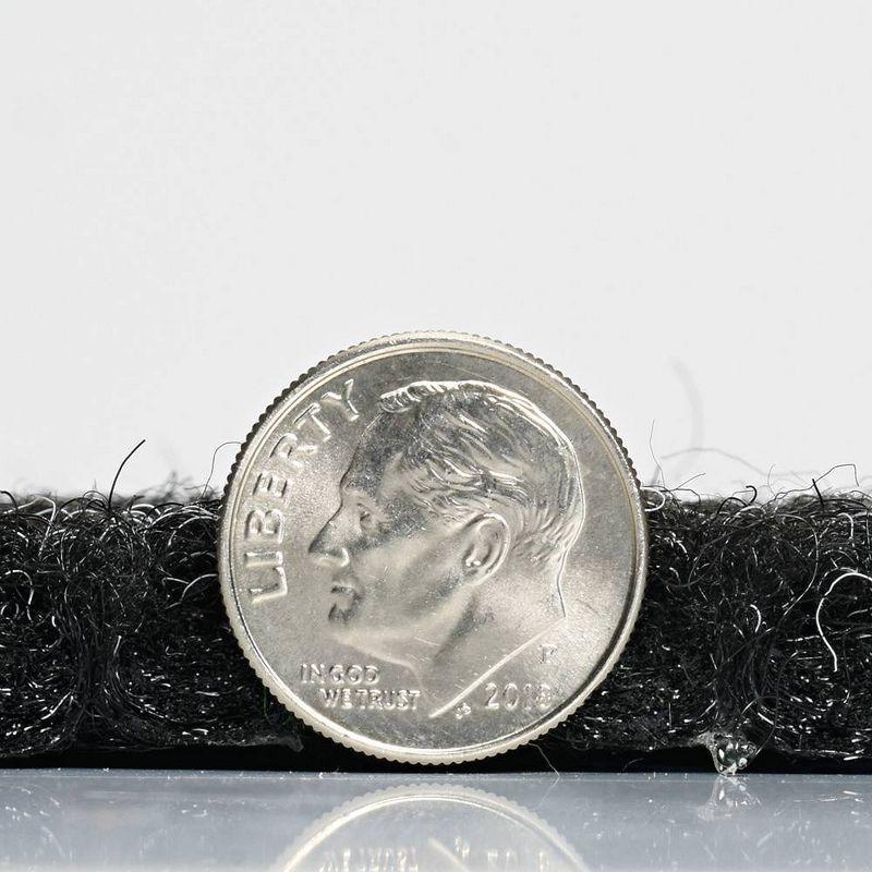 24" 10pk Self Stick Carpet Tile Charcoal - Foss Floors: Indoor/Outdoor Polyester Flooring, Water-Resistant