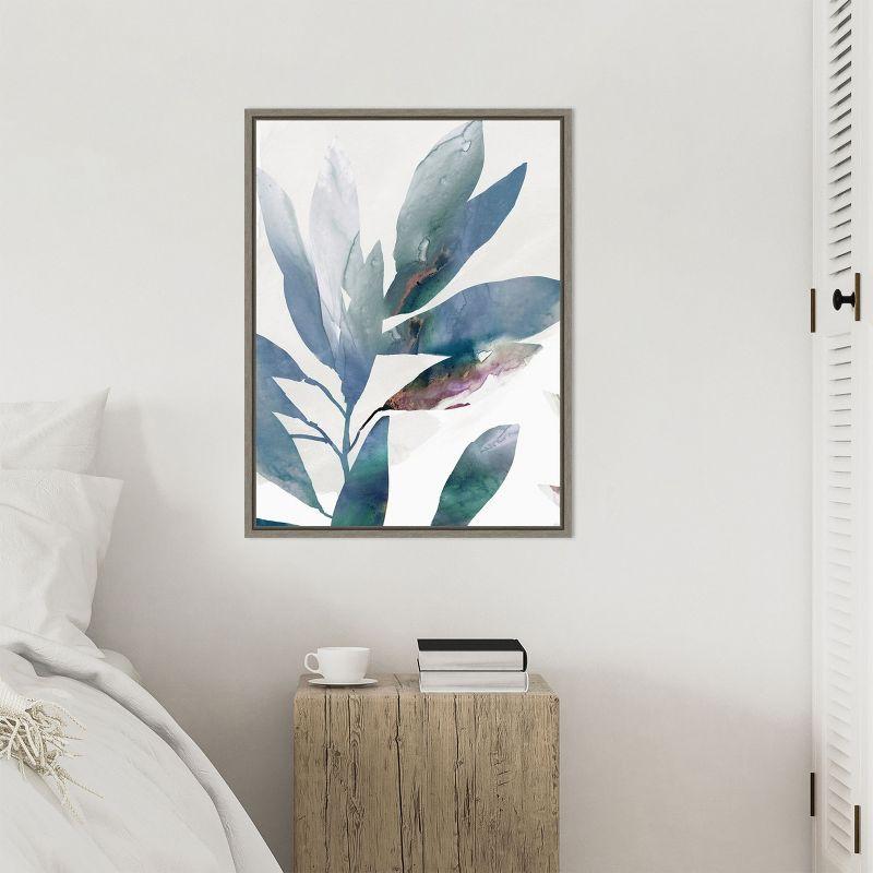 Amanti Art Indigo Sprig I by Isabelle Z Canvas Wall Art Print Framed 23 x 30-in.