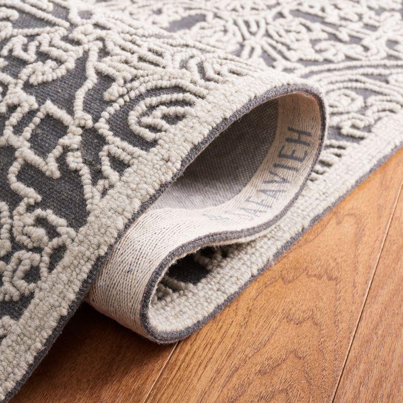 Trace TRC101 Hand Tufted Runner Rug - Dark Grey/Light Grey - 2'3"x10' - Safavieh.