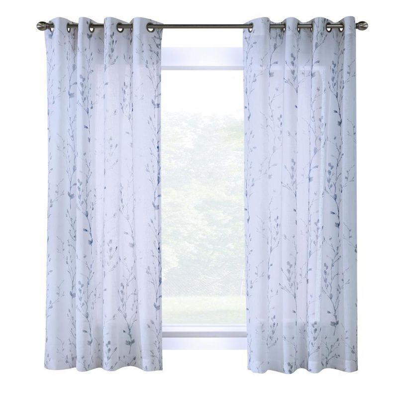 Commonwealth Primavera Grommet Curtain Panel Window Dressing - White