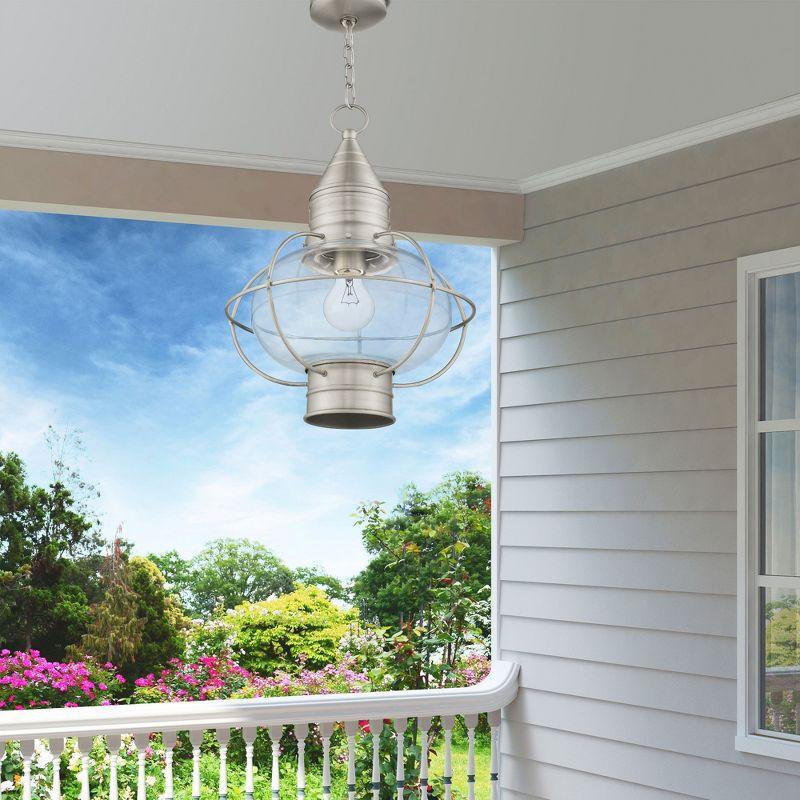 Livex Lighting Newburyport 1 - Light Pendant in  Brushed Nickel