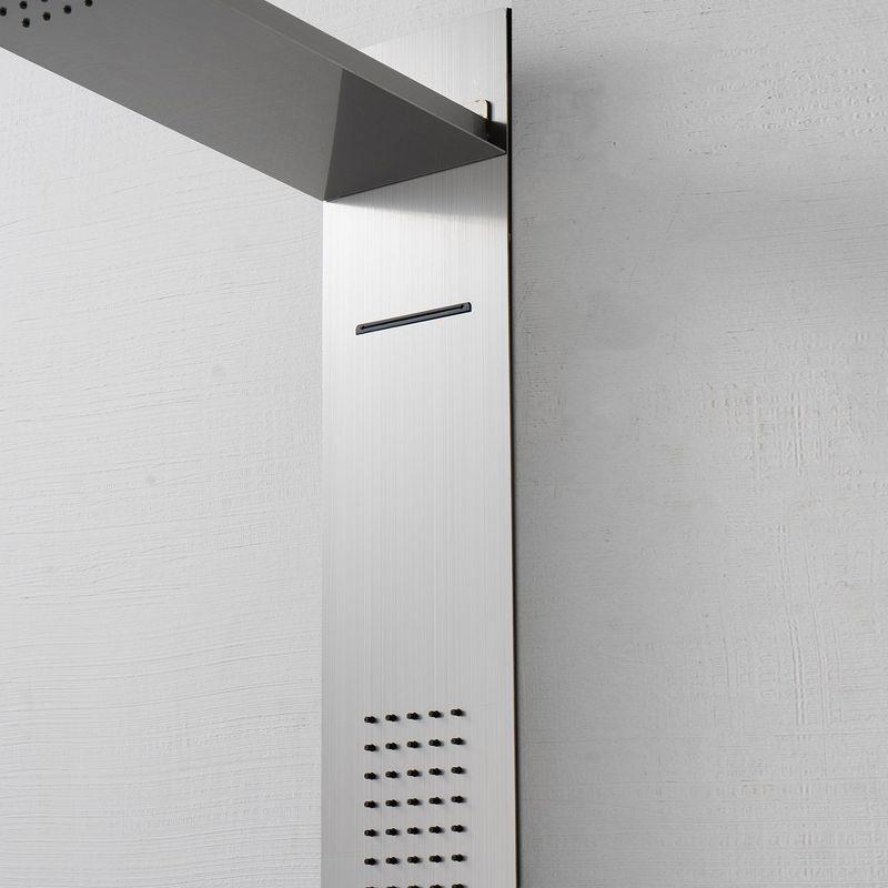 BWE 4-Jet Rainfall Shower Panel System with Rainfall Shower Head and Shower Wand