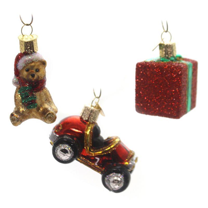 Old World Christmas 2.75 In Mini Christmas Set Ornament St/12 Santa Star Tree Ornament Sets