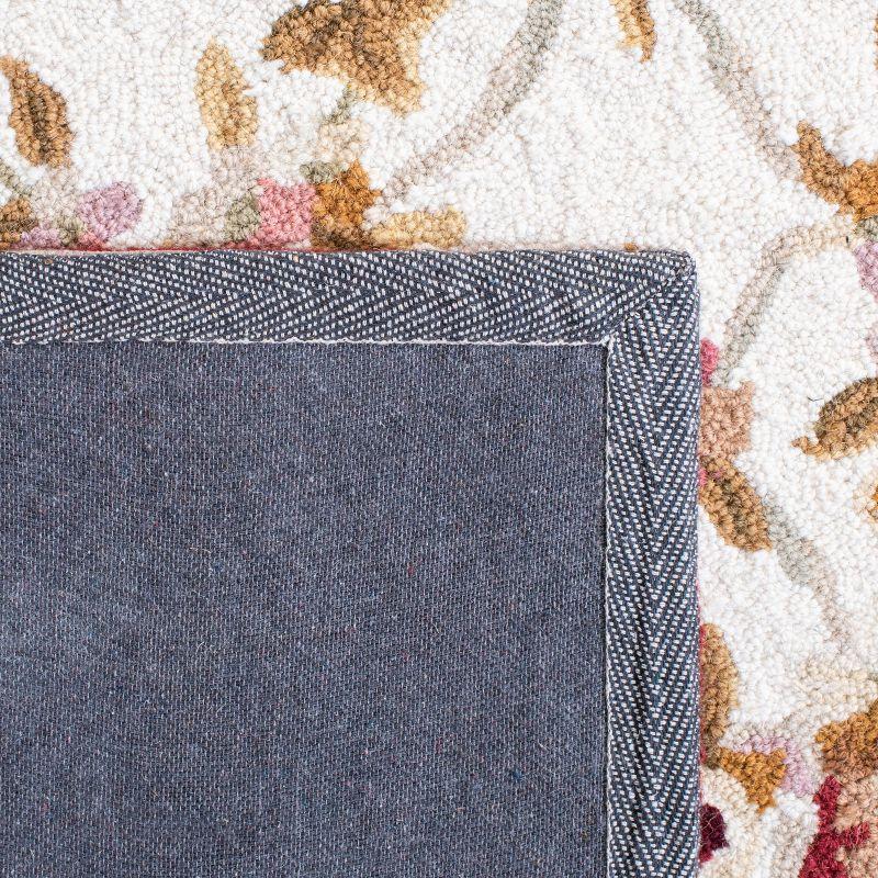 Chelsea HK73 Handmade Area Rug - 6'x9' - Ivory/Burgundy - Safavieh