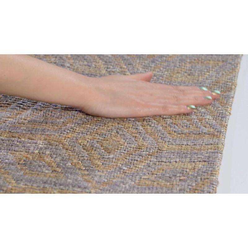 Cape Cod CAP412 Hand Woven Area Rug - Grey/Sand - 4'x6' - Safavieh..
