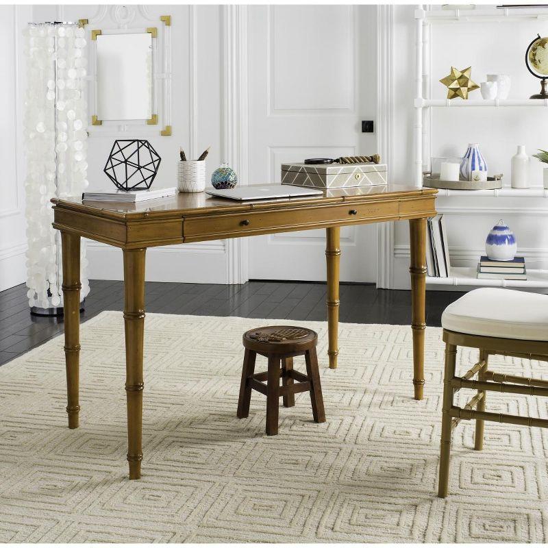Noely  1 Drawer Writing Desk - DSK3500 - Brown - Safavieh