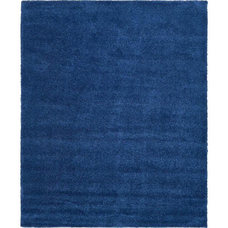 Navy Blue 8' x 10' Rectangular Solid Shag Rug