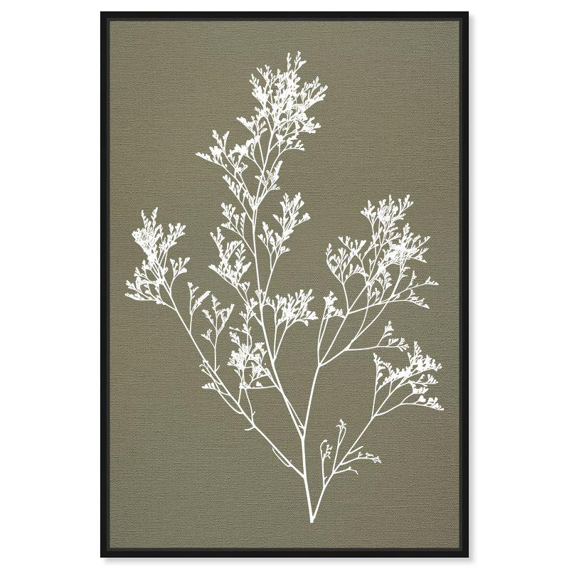 Art Remedy Timeless Leaf I Minimalistic Botanical and Floral Art Prints, 10" x 15", Black Frame
