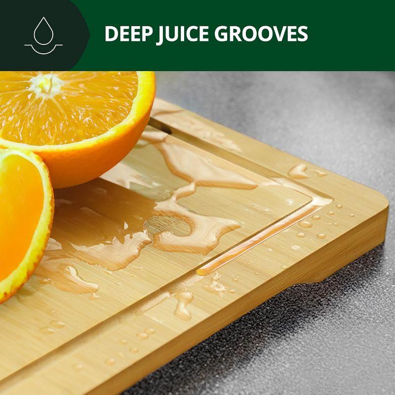 Royal Craft Wood Bamboo Cutting Board Set of 4
