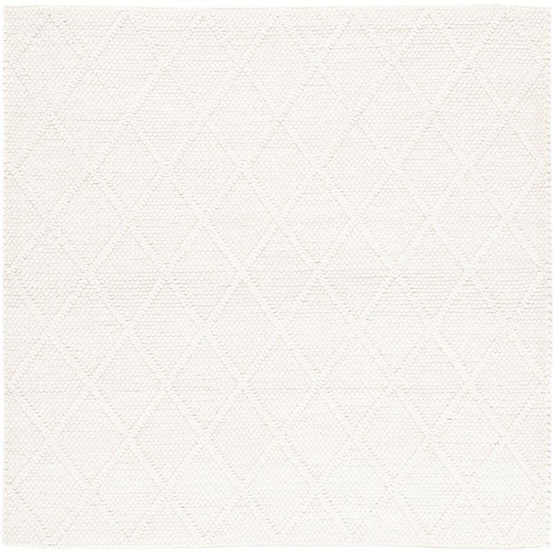Natura NAT310 Hand Woven Area Rug - Ivory/Ivory - 4'x4' - Safavieh.