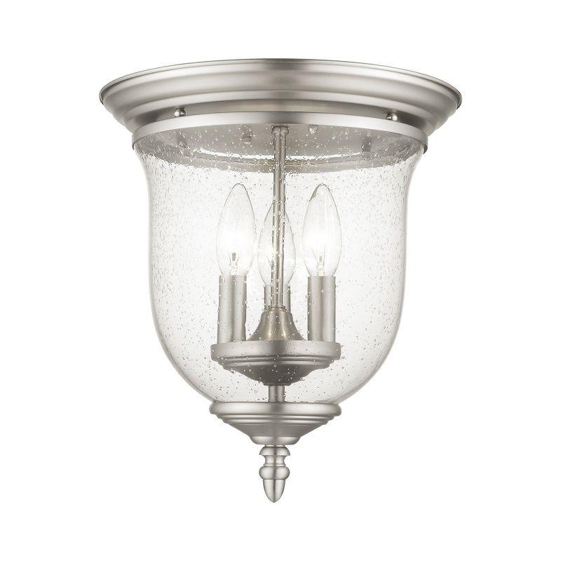 Livex Lighting Legacy 3 - Light Flush Mount in  Brushed Nickel