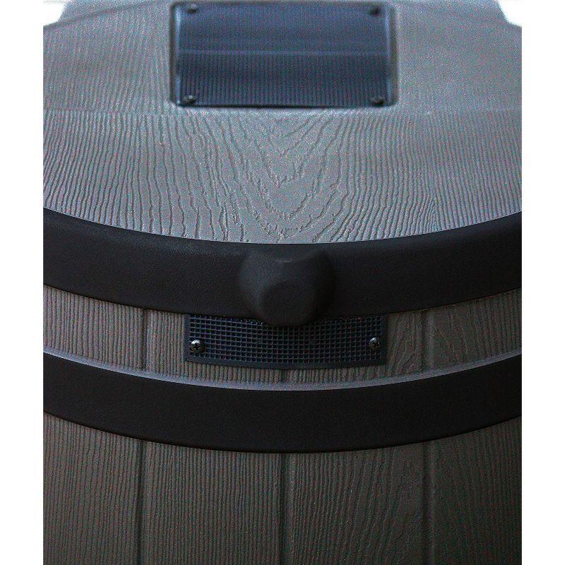 Good Ideas Rain Wizard Whiskey Style Rain Barrel with Overflow and Spigot