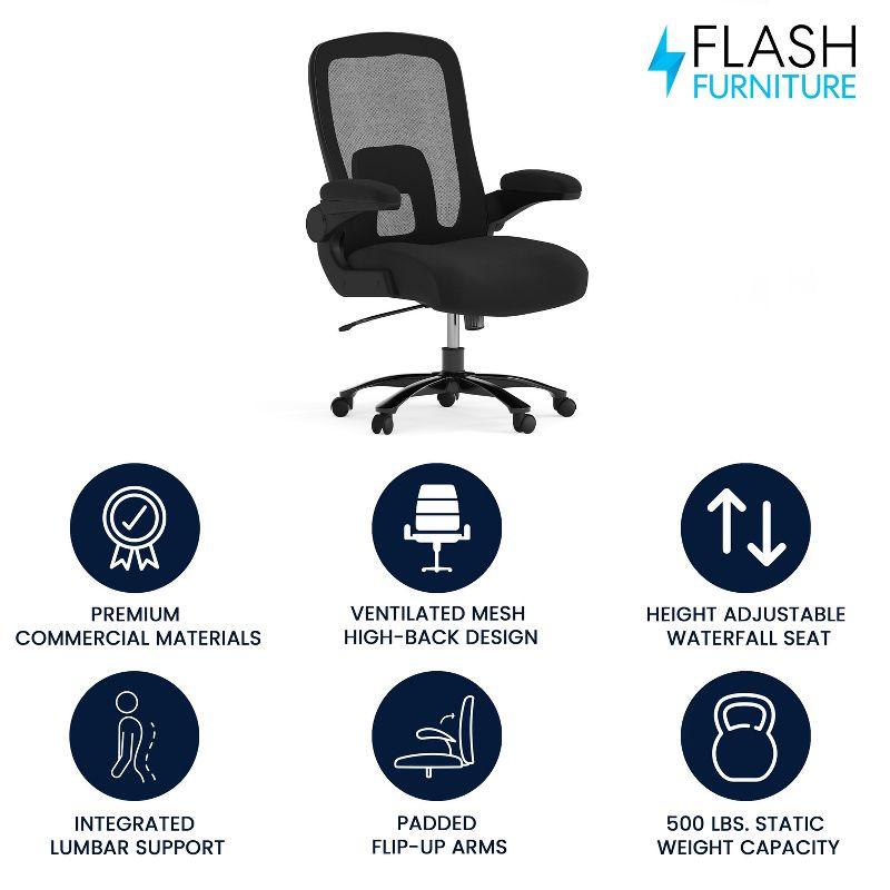 Black Mesh High-Back Ergonomic Executive Swivel Chair