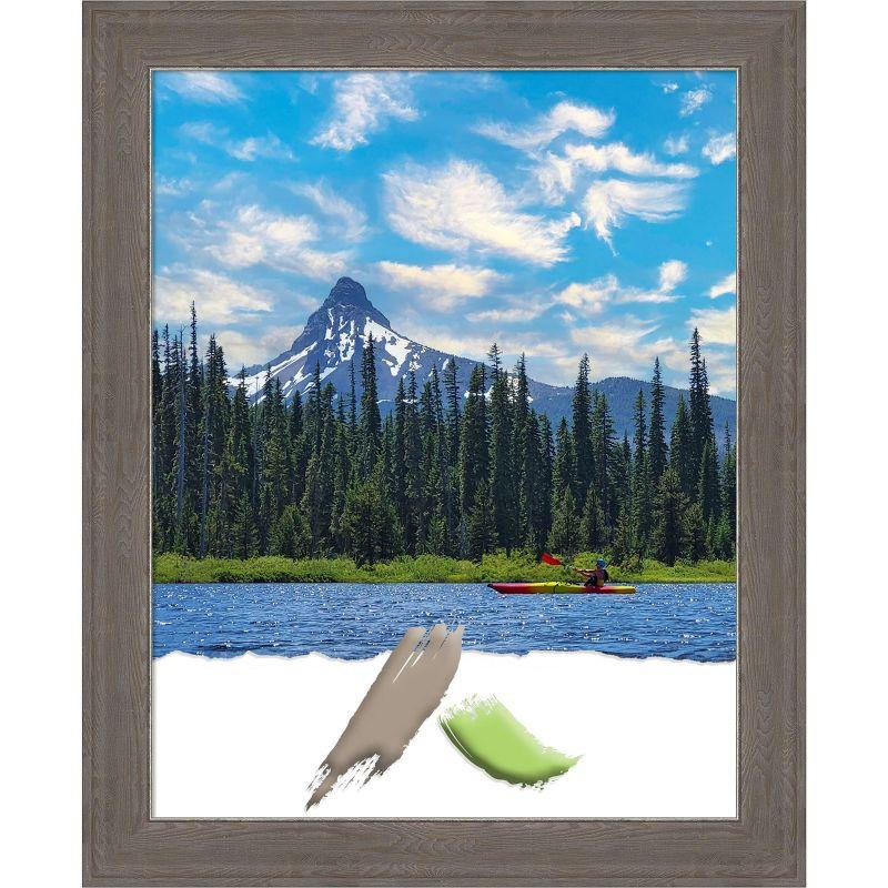 Amanti Art Alta Brown Grey Picture Frame Opening Size 22x28 in.