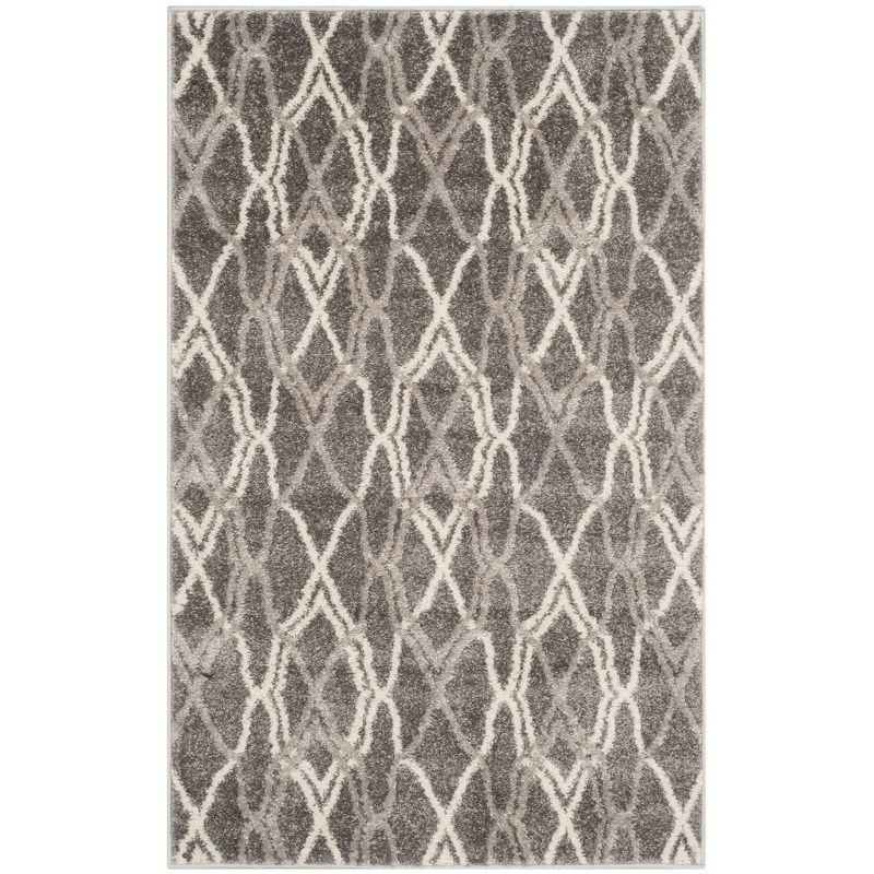 Amherst AMT417 Power Loomed Accent Rug - Grey/Light Grey - 2'6"x4' - Safavieh.