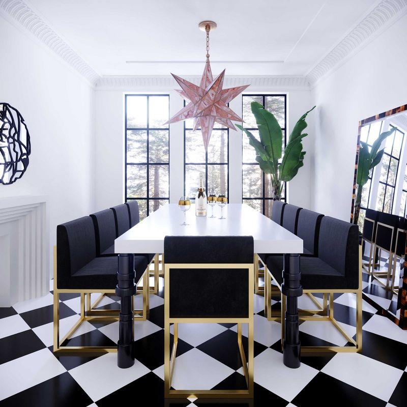 TOV Furniture Haute Velvet Chair in Black