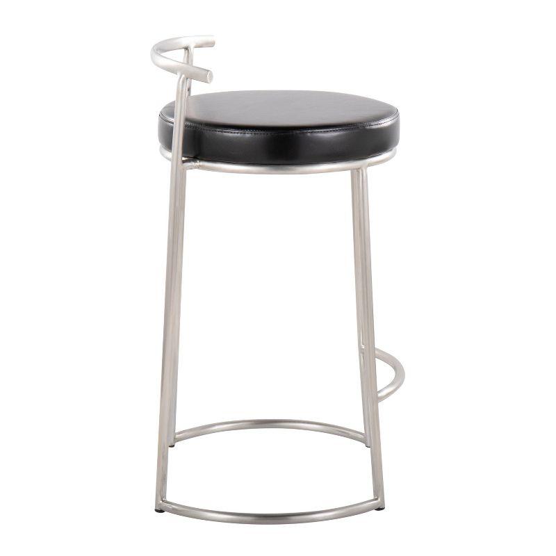 Set of 2 Round Fuji Counter Height Barstools - LumiSource