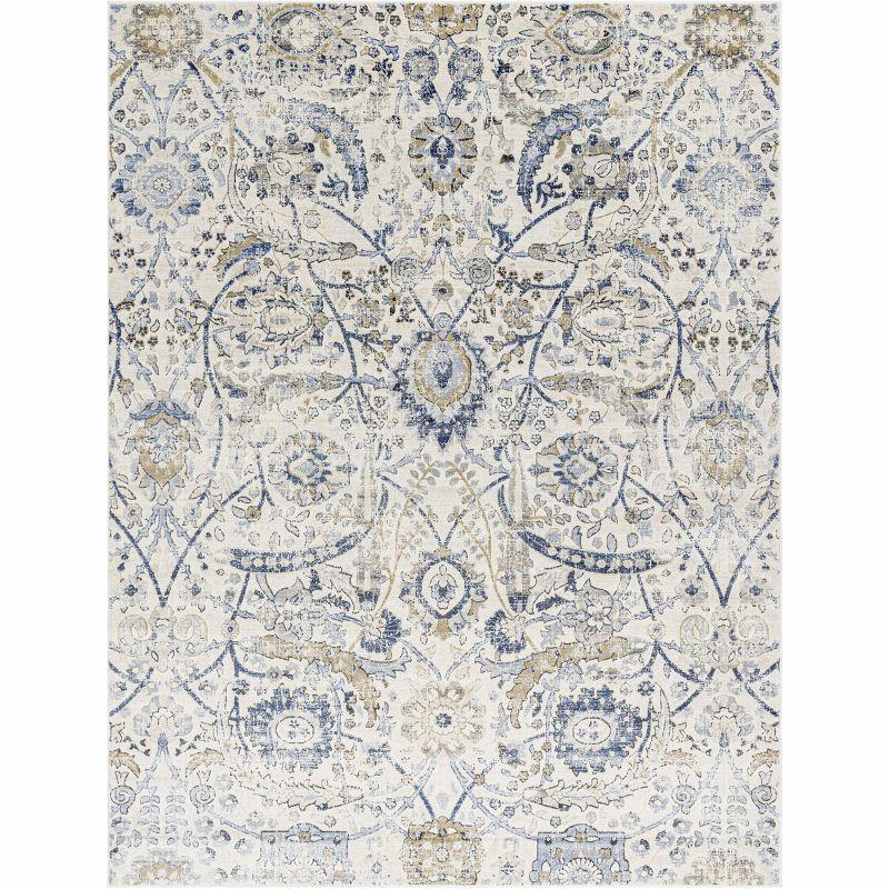 Hauteloom Rectangle Area Rug  Navy