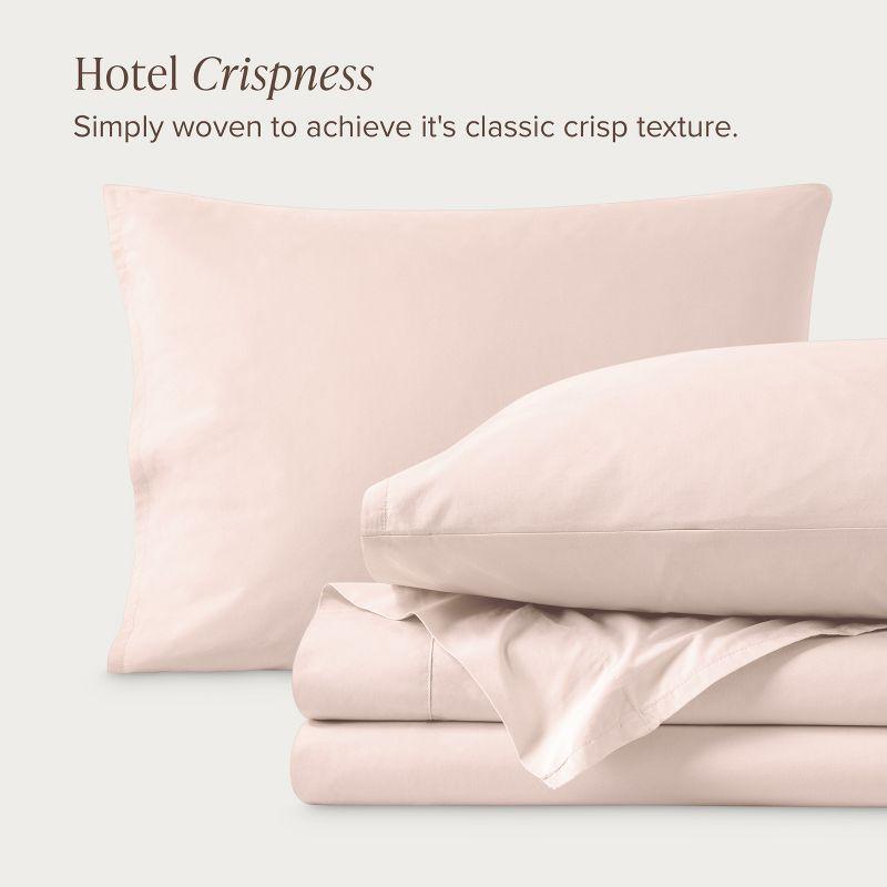 Bare Home 100% Cotton Percale Sheet Set