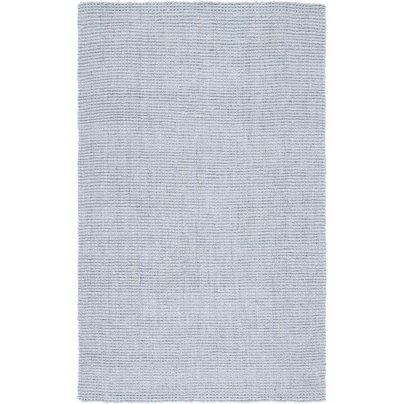 Hand-Knotted Light Grey Round Jute Rug, 47"