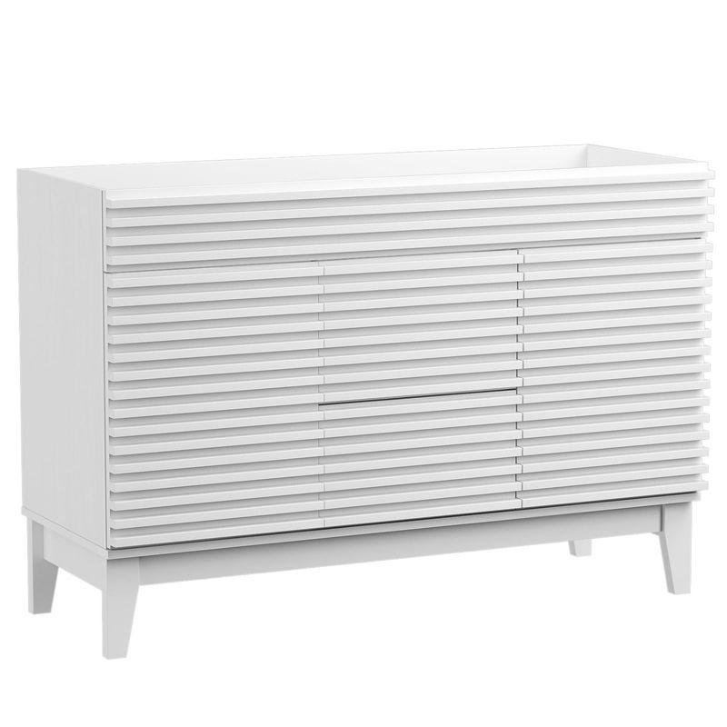 48.0 in. Freestanding Bath Vanity Cabinet without Top in Polar White Assembly required