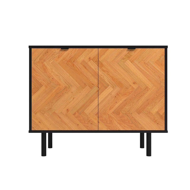 Manhattan Comfort Liam Mid - Century Modern 2 Shelf Accent Cabinet